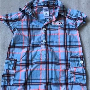 carters plaid onesie